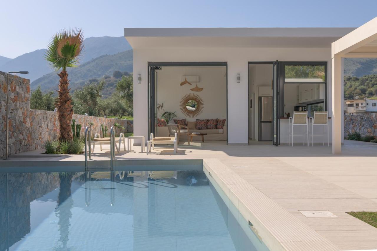 Pelagias Villa Lefka With Heated Pool Mathés エクステリア 写真