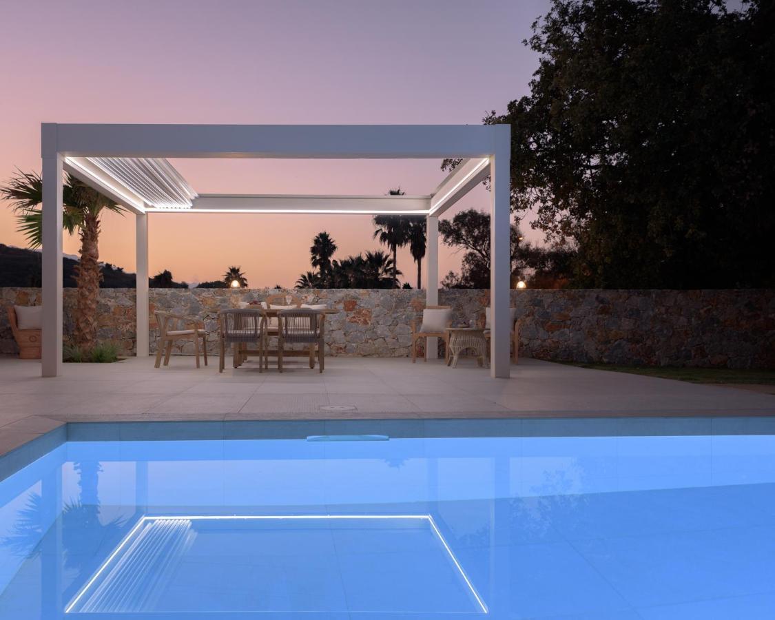 Pelagias Villa Lefka With Heated Pool Mathés エクステリア 写真