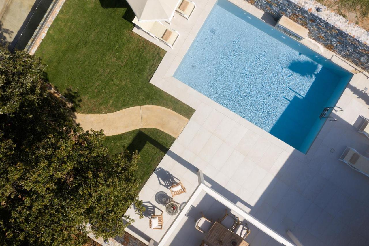 Pelagias Villa Lefka With Heated Pool Mathés エクステリア 写真