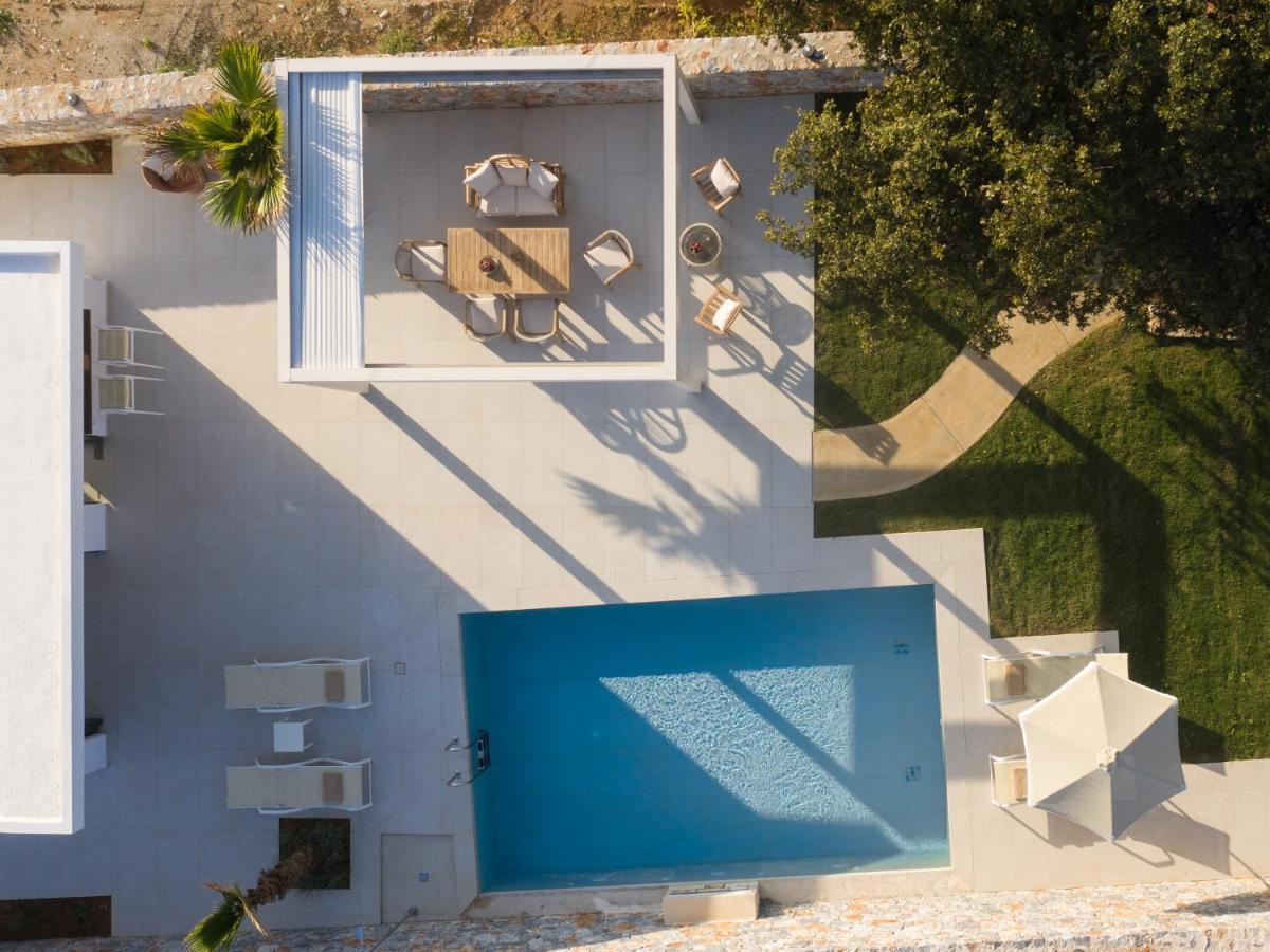 Pelagias Villa Lefka With Heated Pool Mathés エクステリア 写真