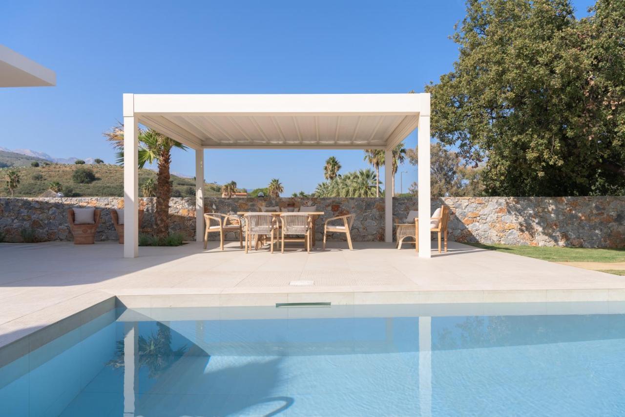 Pelagias Villa Lefka With Heated Pool Mathés エクステリア 写真