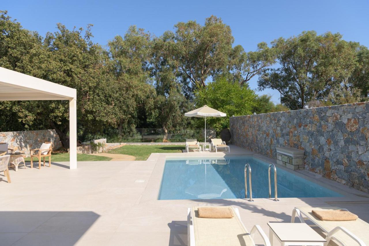 Pelagias Villa Lefka With Heated Pool Mathés エクステリア 写真