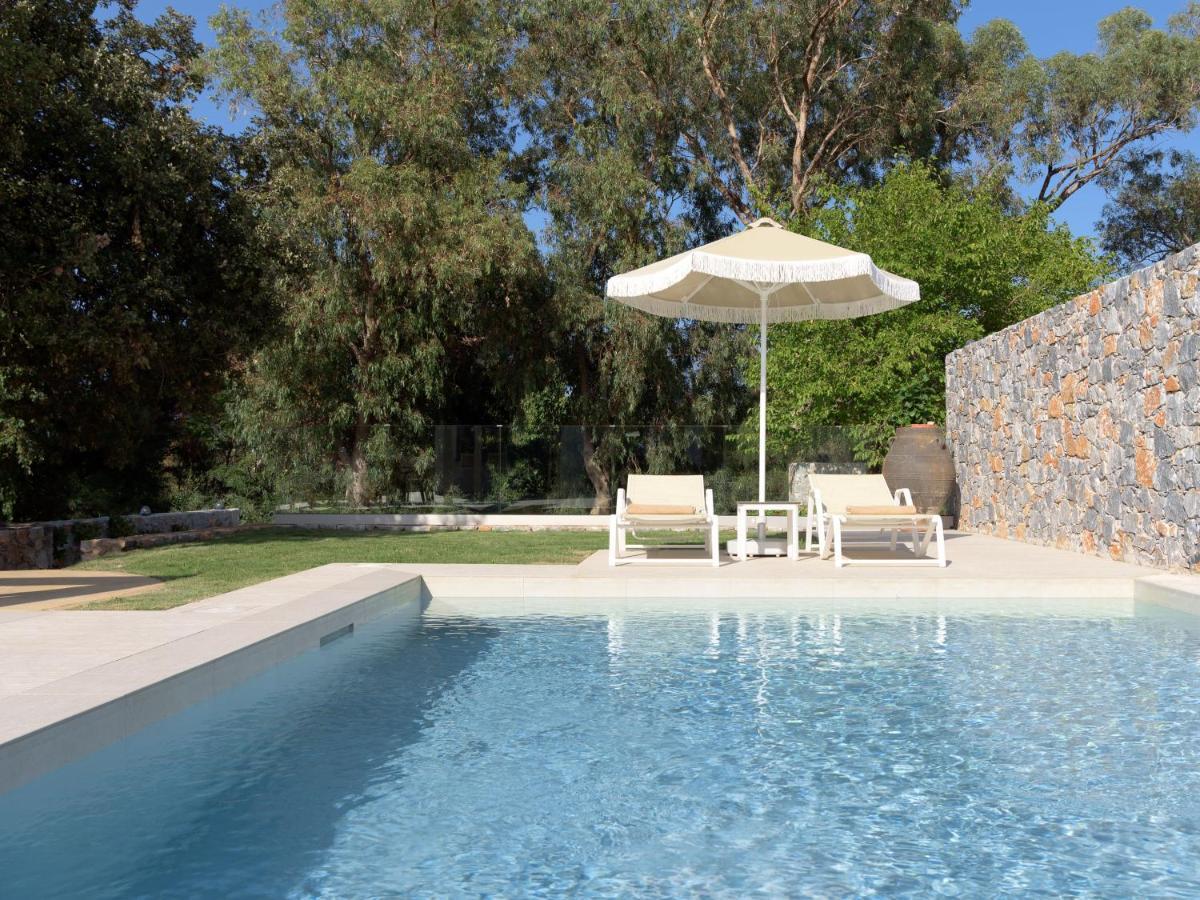 Pelagias Villa Lefka With Heated Pool Mathés エクステリア 写真