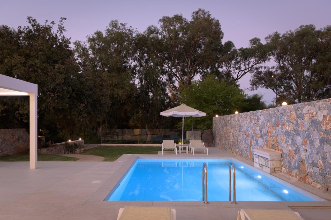 Pelagias Villa Lefka With Heated Pool Mathés エクステリア 写真